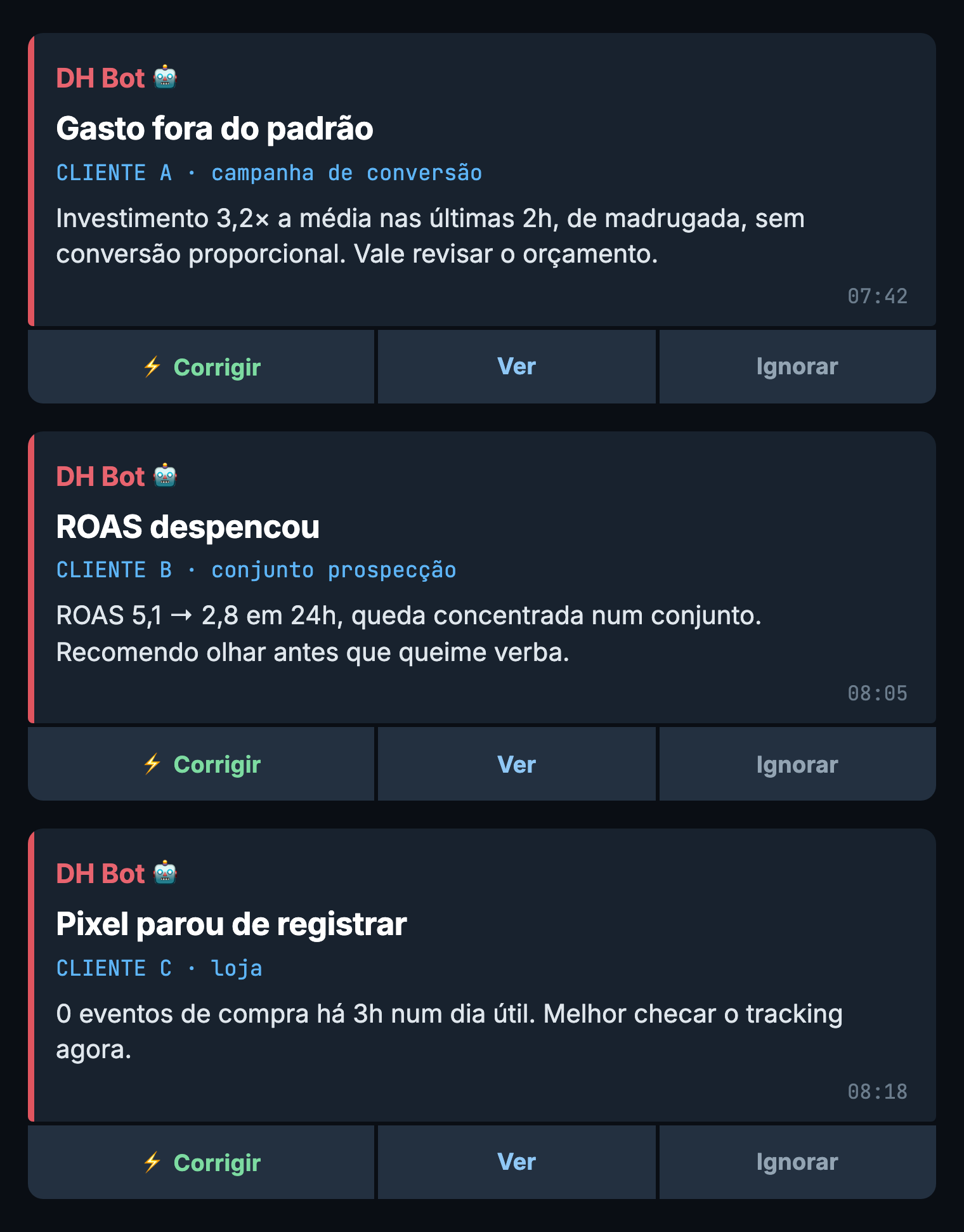Alertas do DH Bot